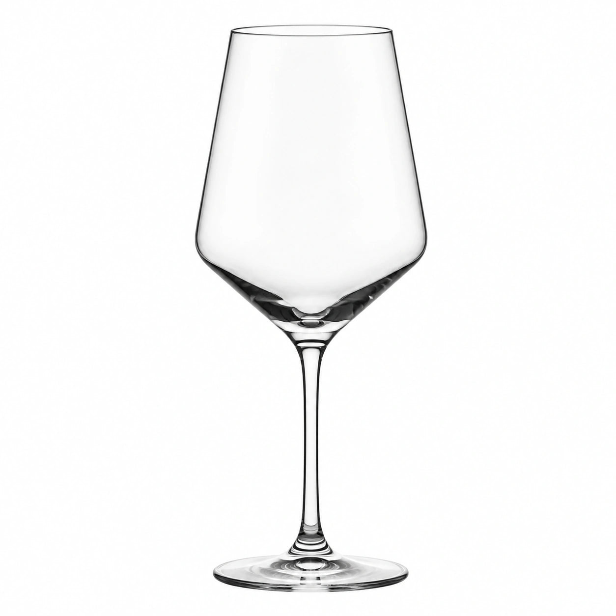Calice da vino 500 ml in vetro trasparente a stelo design elegante