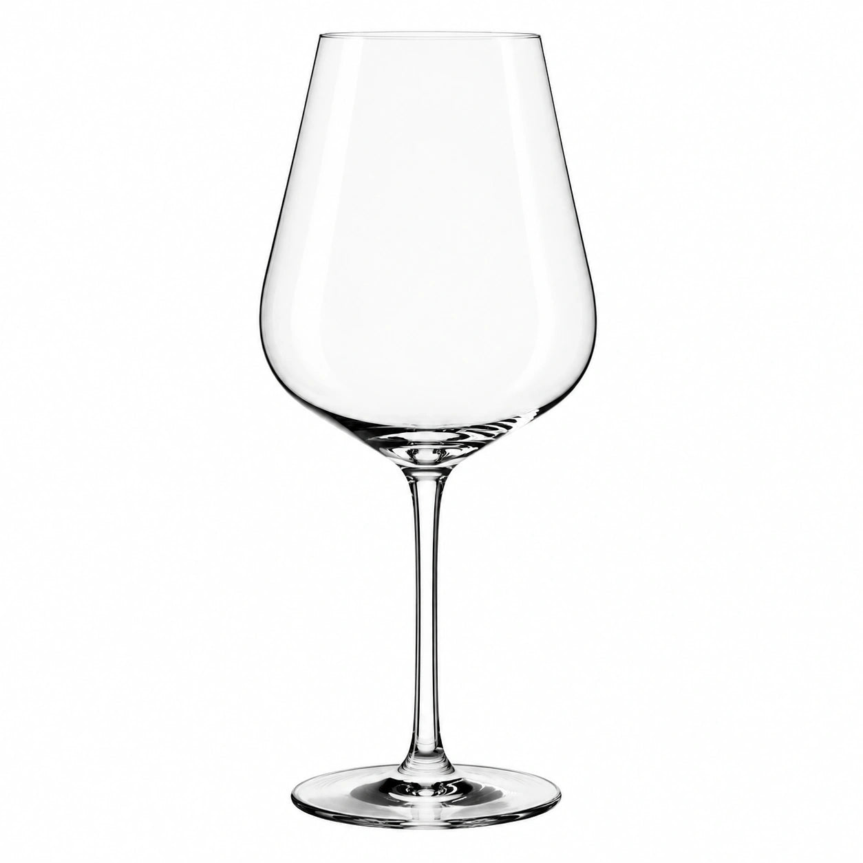 Calice da vino 650 ml 24 cm in vetro trasparente a stelo per degustazione