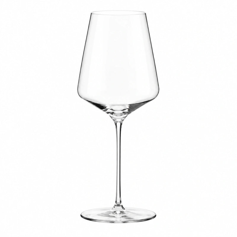 Calice da vino 550 ml in vetro trasparente 24 cm a stelo lungo
