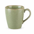 Tazza in ceramica verde 350 ml con manico - stile rustico per bevande calde