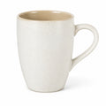 Tazza 400 ml in ceramica avorio puntinata con manico
